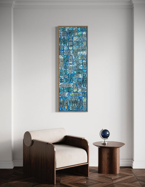Sardine Tackle Box | Framed Giclee Print on Canvas